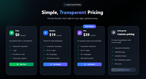 AppDrift pricing information