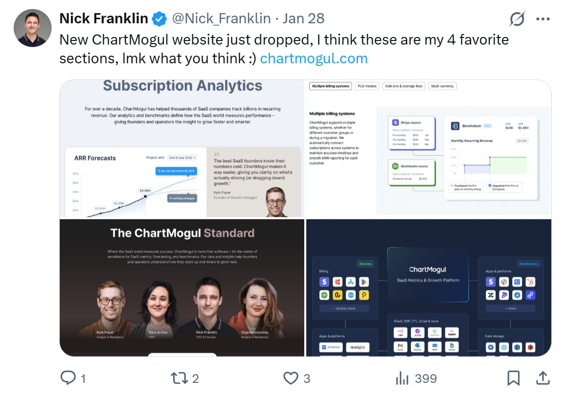 ChartMogul Founder - Nick Franklin