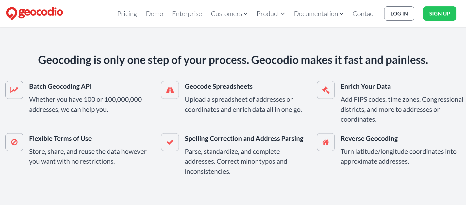 Geocodio Key Features