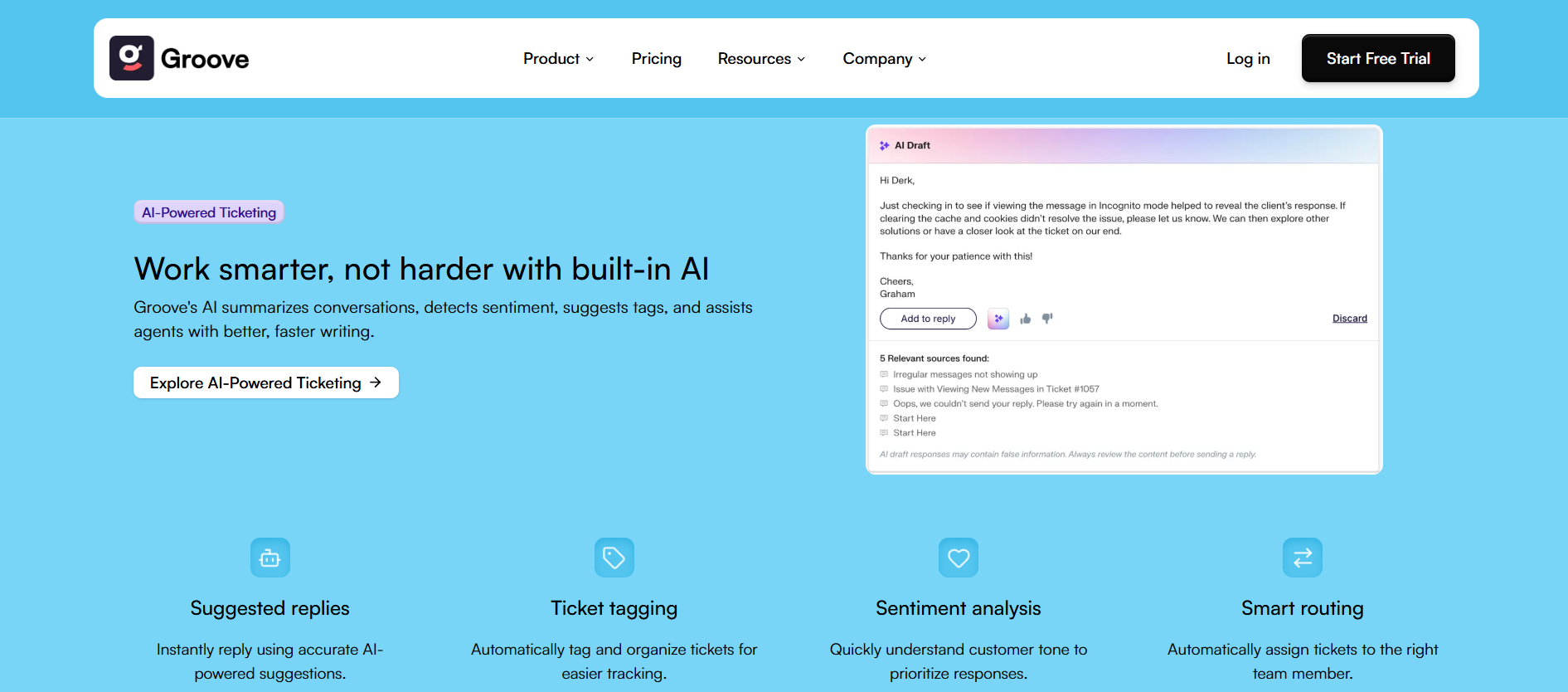 Groove key features overview