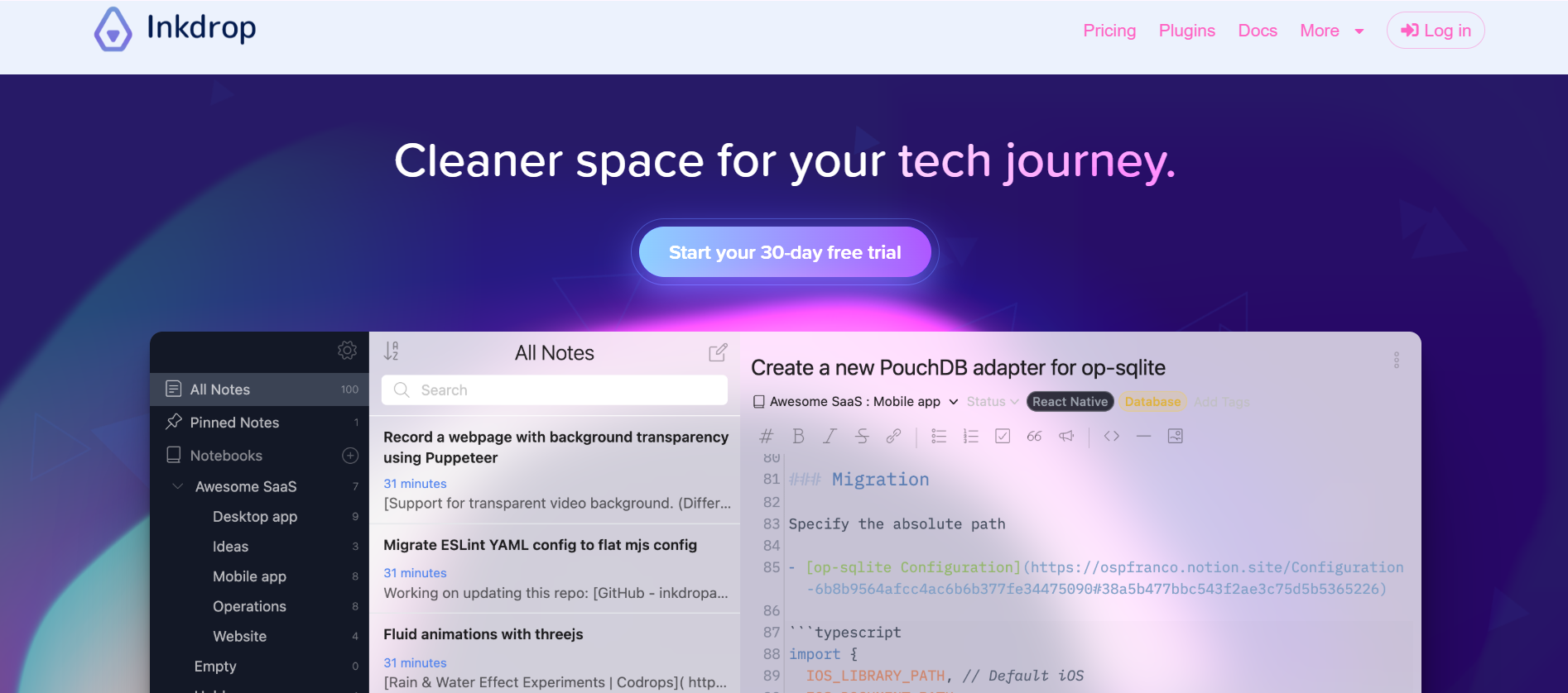 Inkdrop Review: The "Cleaner Space" Note-Taking Blueprint for Developers