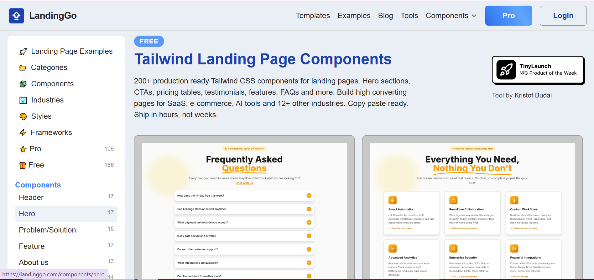 LandingGo Review: The Ultimate Tailwind Shortcut for SaaS Founders