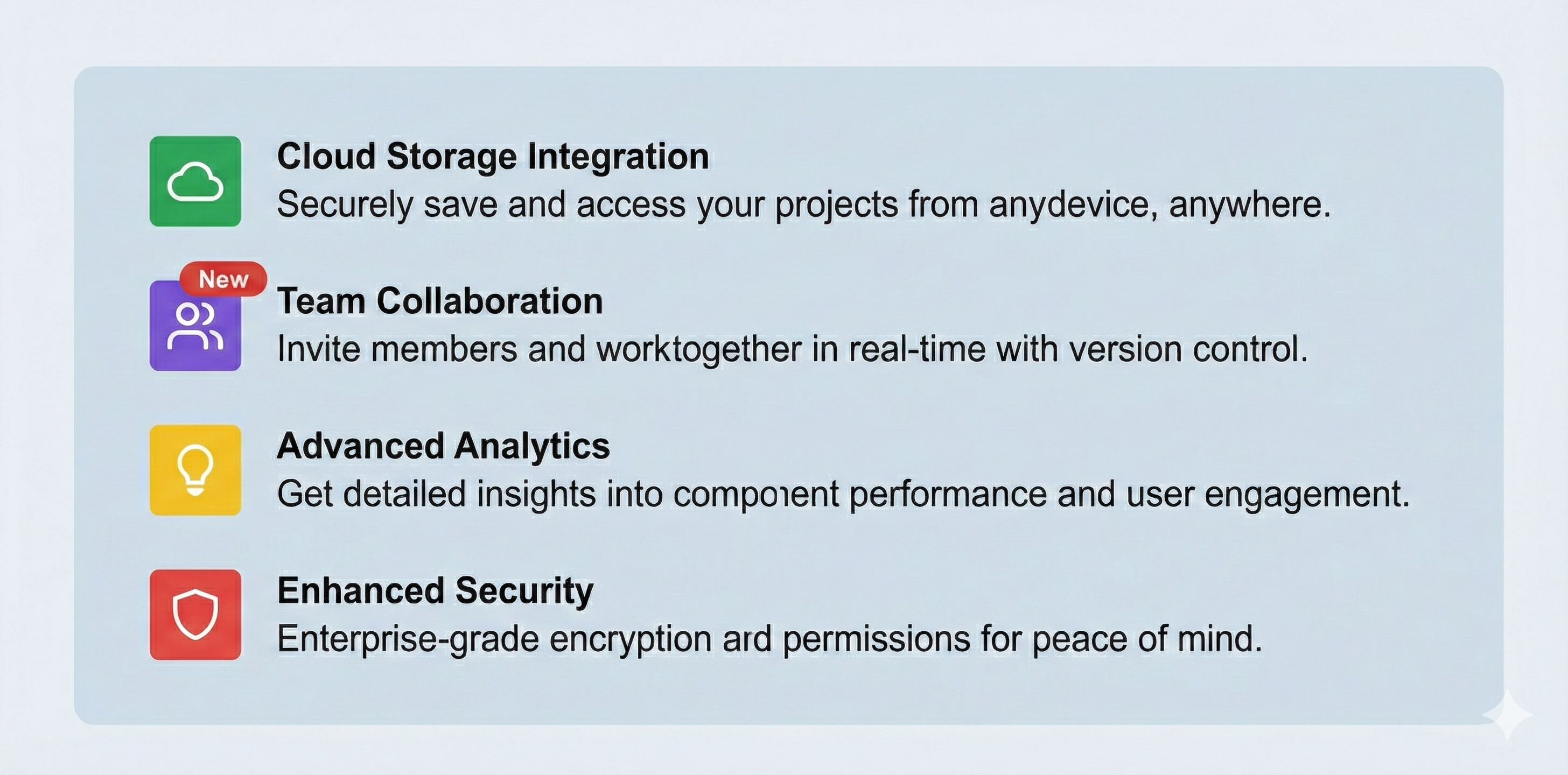 LandingGo Features - 200+ components, diverse styles, and developer tools