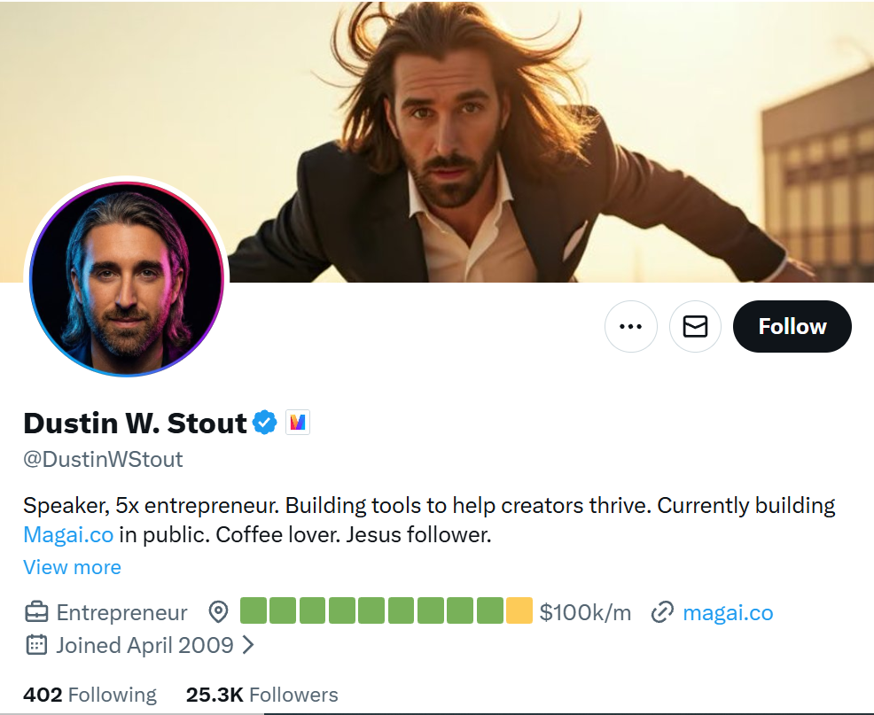 Magai Founder - Dustin W. Stout