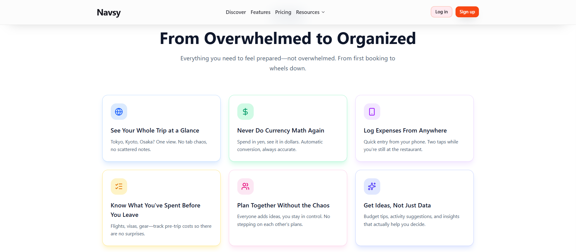 Navsy key features overview