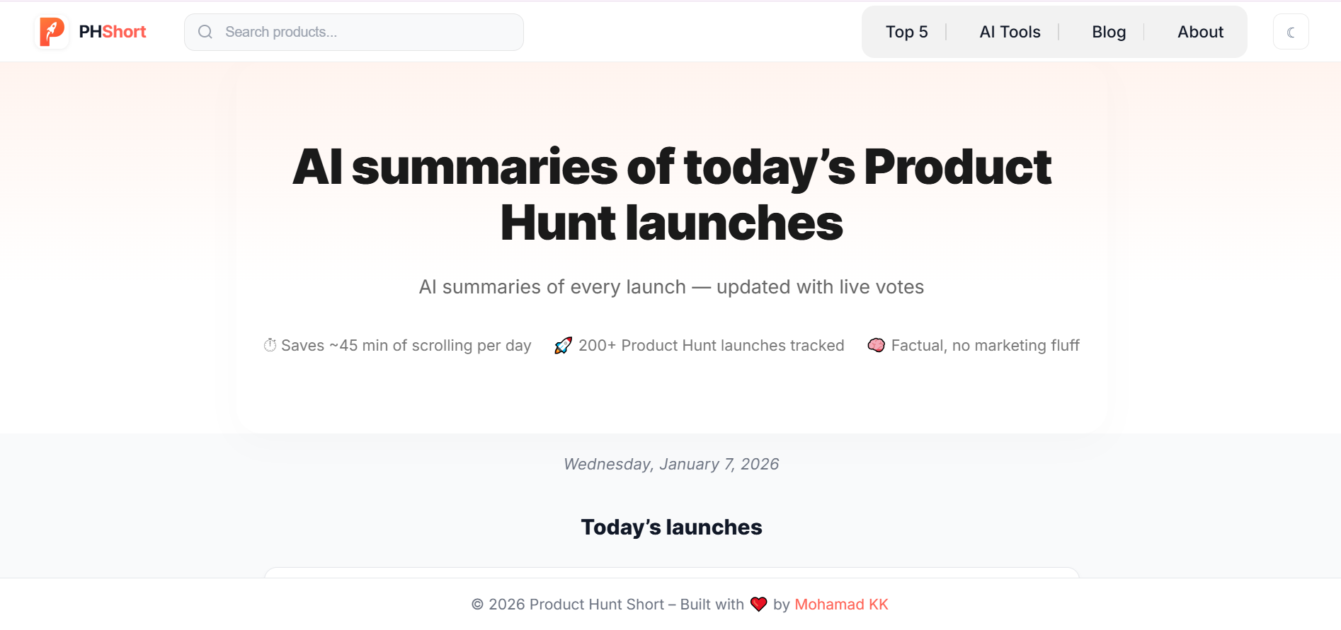 Ph Short Review: The Ultimate Daily Digest for Product Hunt Addicts