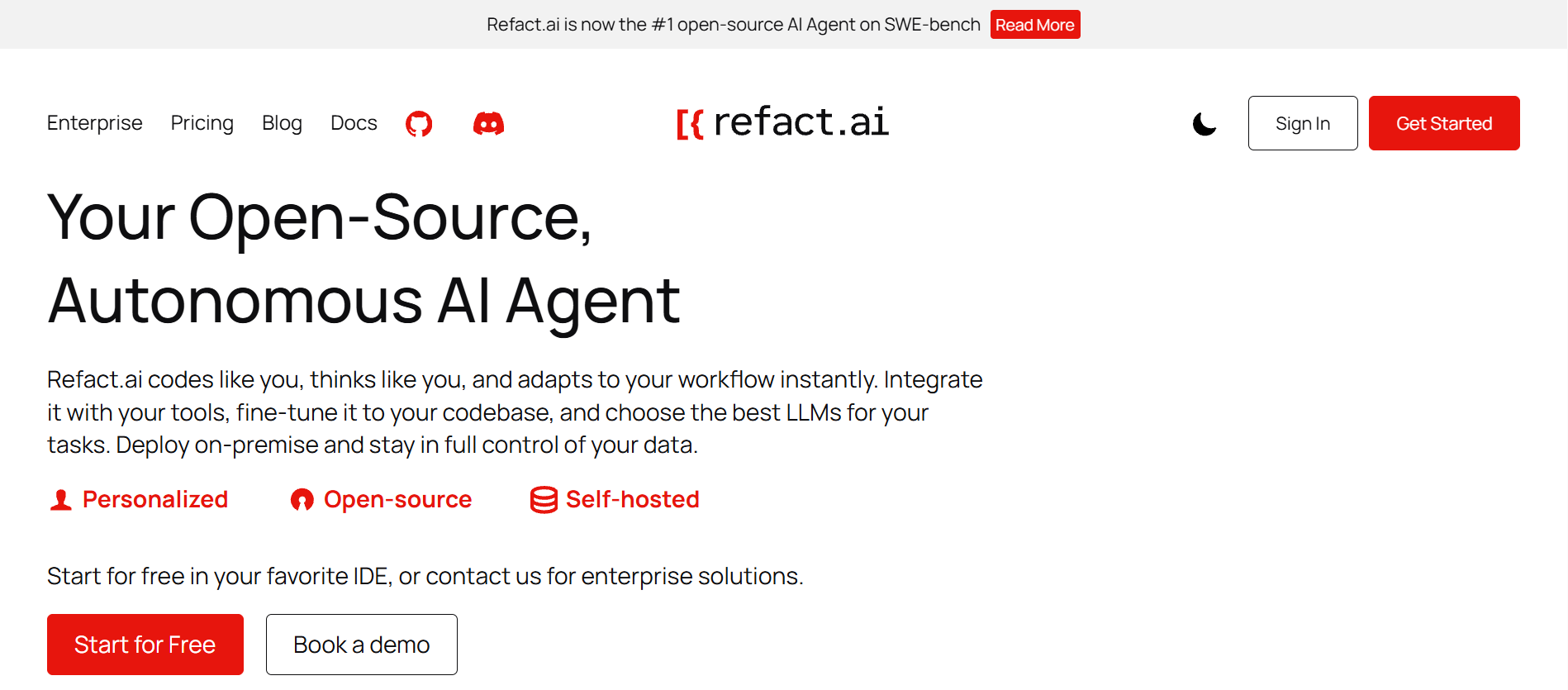 Refact.ai Review: The Open-Source, Autonomous AI Coding Agent for Developers