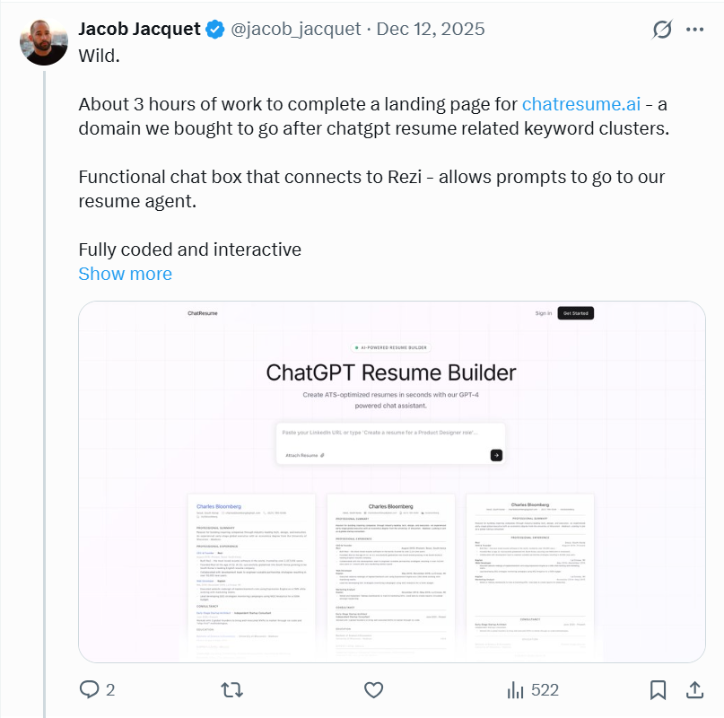 Rezi Founder - Jacob Jacquet's story of building Rezi