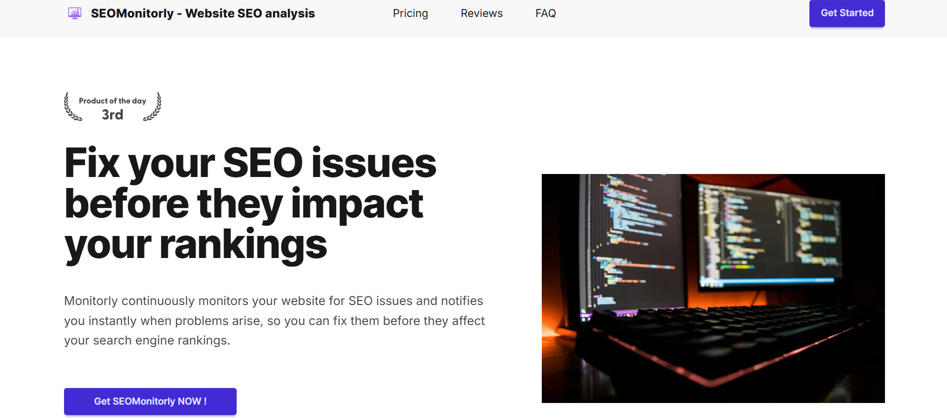 SEOMonitorly Review: The Continuous SEO Guard for Modern Web Developers
