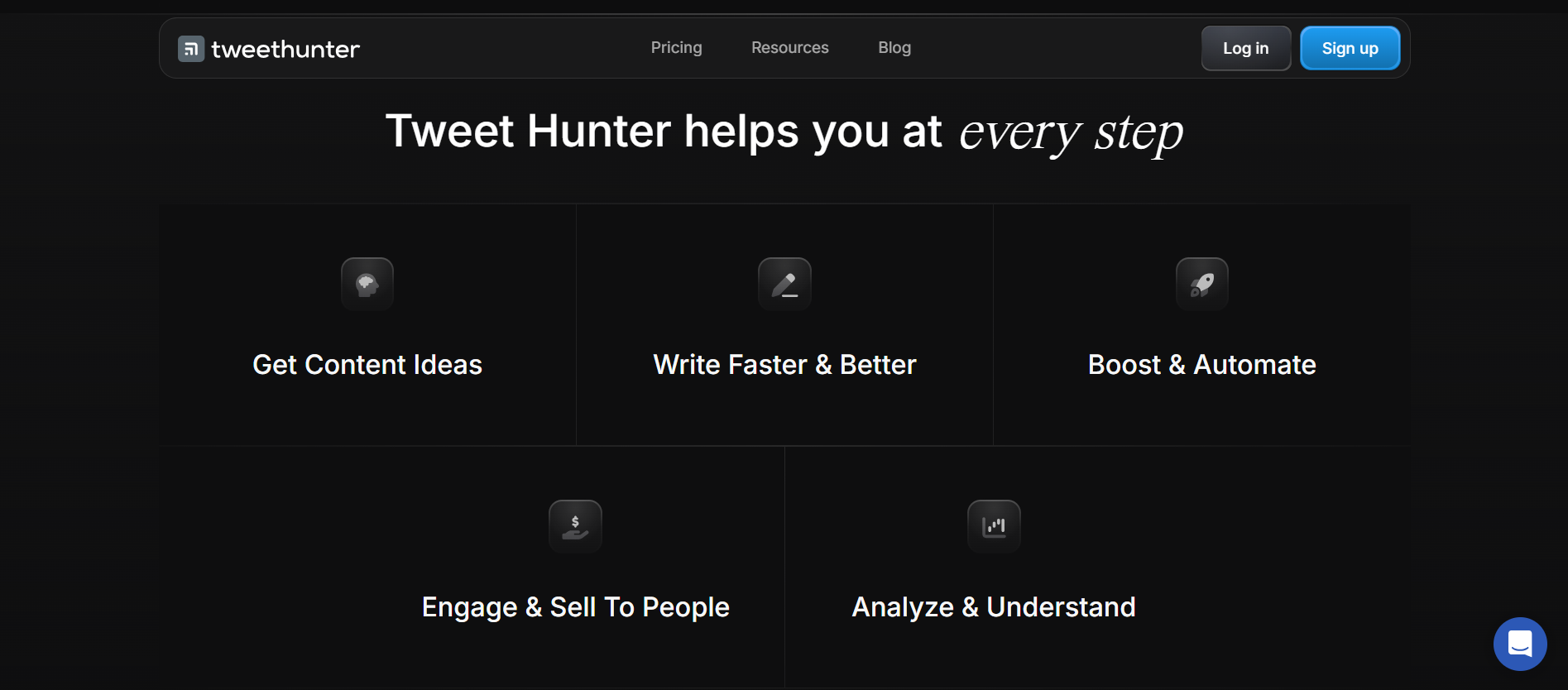 Tweet Hunter key features overview