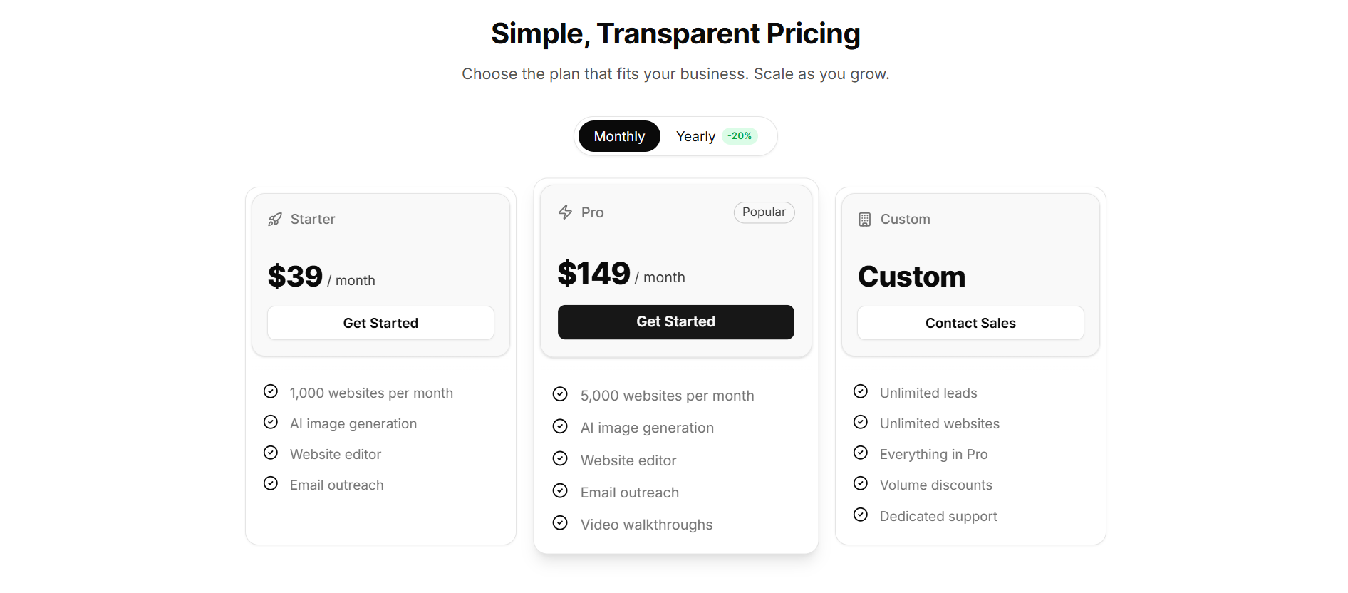 Unloopa pricing information