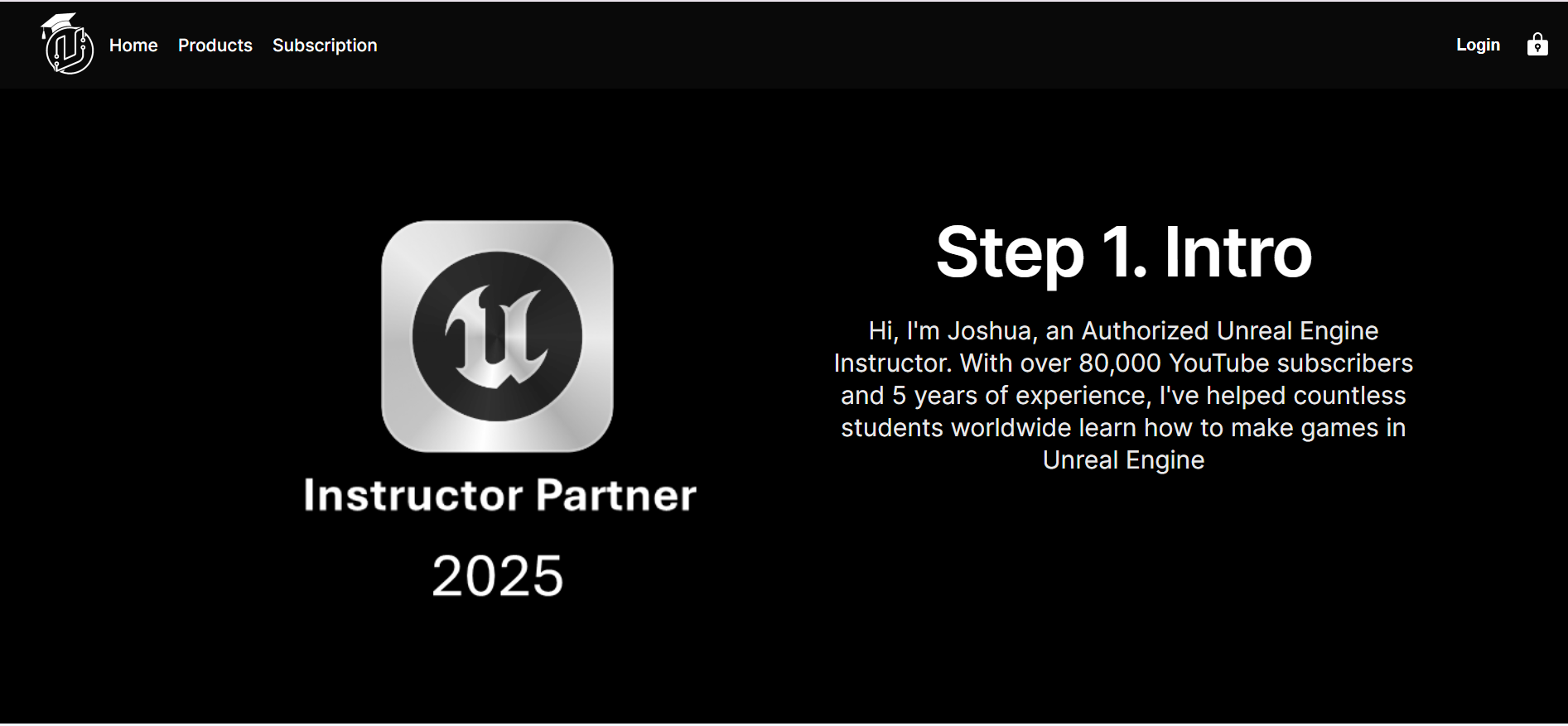 UnrealUniversity Features - Mindset module, progressive difficulty, and project-based learning