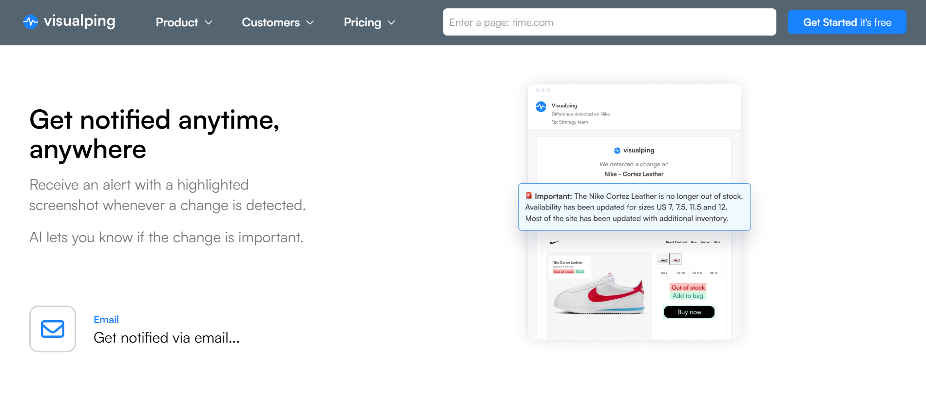 Visualping Key Features