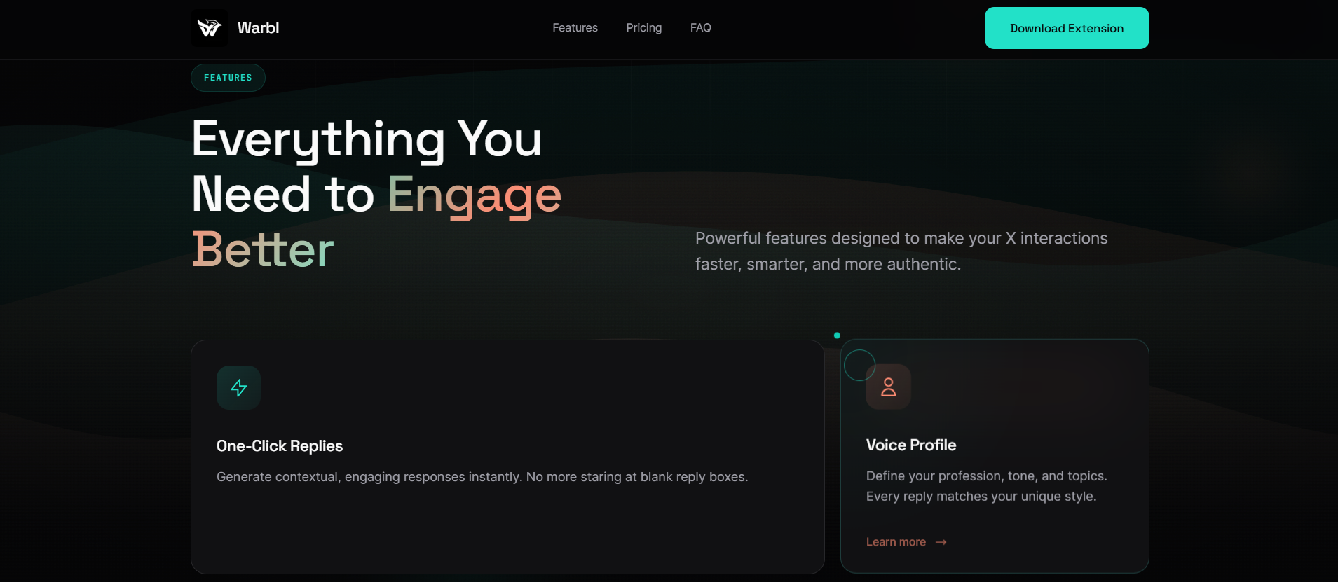 Warbl key features overview