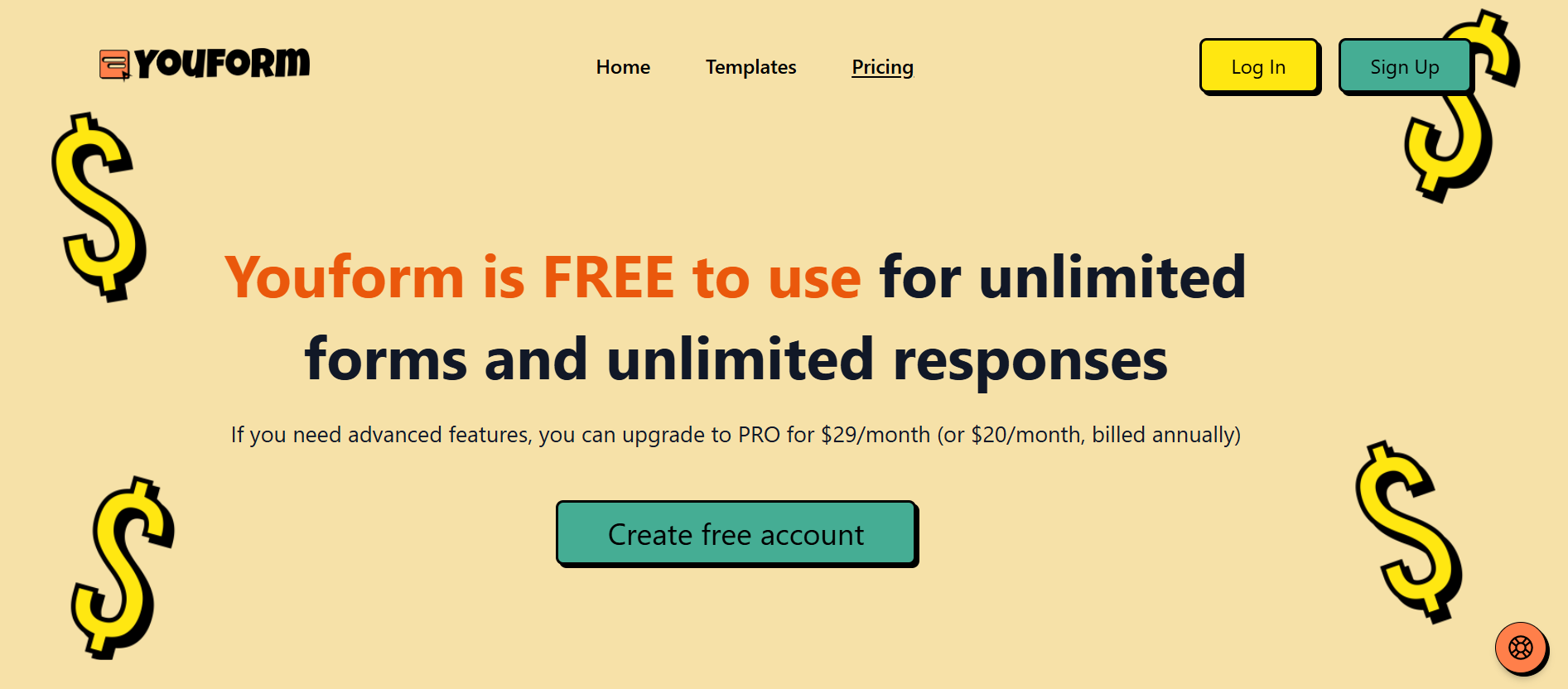 Youform pricing information